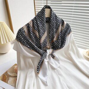 2/$30 NEW Colorful Painted Geometric Pattern Black White Beige Gold Accents